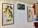 迅典竹报平安挂画客厅国画玄关装饰画手绘竖版字画入户走廊过道风景画 事事如意 实木带框63*123厘米 实拍图