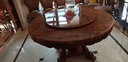 艾米河 实木餐桌圆桌欧式餐桌椅组合6人美式实木圆形大小户型大圆桌8人 1.2米圆桌不含转盘 实拍图