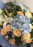 插画鲜花速递紫玫瑰混搭花束求婚表白送女友老婆生日礼物全国同城配送 紫玫瑰绣球蝴蝶兰混搭花束 实拍图