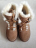 AU&MU澳洲冬季羊皮毛一体雪地靴女保暖防滑加绒棉鞋男女士大码短筒靴子 栗色 【男女款】【羊皮毛一体】1920 39 U8 实拍图