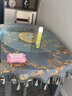 乐唯仕 高端欧式餐桌桌布高档台布奢华长方形茶几桌布布艺轻奢高级感正方形餐桌垫客厅家用西餐桌子垫子定制 洛丽塔-蓝 180cm直径圆桌布适合直径120-140cm圆桌 实拍图