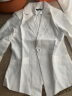 颜域简约西装外套女秋装款时尚休闲气质显瘦七分袖小西服 白色 M/38 晒单实拍图