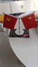 抒文车载国旗摆件汽车用小红旗国旗五星旗党旗高档办公桌车内装饰用品 Y型银色+黑色红旗防滑垫 实拍图