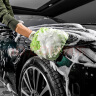 绿田（LUTIAN）洗车手套洗车擦玻璃洗车工具复合细纤维手套加大加厚汽车用品TRC 实拍图