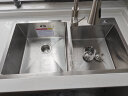 华帝（VATTI）水槽单槽厨房洗菜盆一体盆 洗碗大双槽水池盆304不锈钢水槽台下盘 实拍图