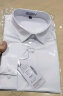 红豆Hodo 男士商务休闲正装纯色短袖衬衣 职业装短袖衬衫 白色44 实拍图