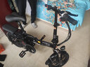 凤凰（Phoenix）电动自行车折叠电动车锂电池小型代驾车男女式成人电助力车 小飞侠 黑色/铝合金/48V可提电池 6AH电动续航18km 实拍图
