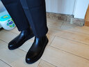 井迈切尔西马丁靴男潮中帮英伦风短靴男士黑色春秋款低帮透气高帮皮鞋 黑色中帮【加绒款】 43 皮鞋码 实拍图