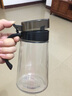 欣美雅厨房用品玻璃放油罐欧式调料倒酱油醋壶防漏套装小油壶香油瓶家用 【深空黑500毫升】1只油壶 实拍图