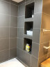 朗浩北欧卫生间瓷砖厨房防滑地板砖浴室厕所墙砖洗手间磁砖仿古砖 8014哑光深灰（300x300） 实拍图