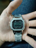 卡西欧（CASIO）明星同款35周年限定小方块金属小方表金砖银砖手表男士腕表送男友 GMW-B5000D-1 太阳能+蓝牙+电波 实拍图