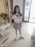 贝孩趣童装女童jk套装学院风衬衫儿童小学生校服百褶裙子六一儿童节班服 粉红色 130 码(建议身高115-125厘米) 实拍图