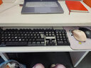 鹤迹键盘托架免打孔抽屉架托免安装桌面滑轨夹桌下支架电脑鼠标收纳架 白色(52*25CM)可夹1-4CM 实拍图