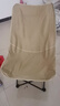 耐博佳户外折叠椅三档可调节高背月亮椅靠背椅钓鱼椅便携露营桌椅野餐椅 卡其色高背月亮椅【三档调节促销款】 实拍图