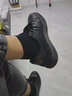 卡帝乐鳄鱼（CARTELO）男鞋冬季加绒休闲鞋男潮流鞋子男士板鞋百搭运动鞋靴 黑色加绒 44 实拍图
