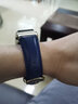 佩伊适用华为手环B7苍穹灰表带智能运动B6 B3商务青春版男女B5手环针扣款时尚快拆真皮牛皮表链 B5真皮表带-金色扣【静谧蓝】 B5手环适用 实拍图