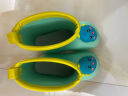 牧童儿童雨鞋3-7岁男女童雨靴卡通轻便幼儿园宝宝水鞋 绿色小恐龙 160 实拍图