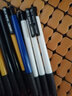 得力（deli）圆珠笔按压式自动中油笔蓝色笔芯红色黑色三色彩色高颜值办公用品商务学生教师老师用 蓝色8支 散装【6546】 实拍图
