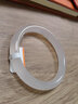 CHOMEL KINSEY玉手镯正圈晴水高冰青白玉玉镯宽版少女玉镯子女友七夕情人节礼物 白玉56-57mm 实拍图