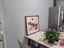 紫腾随轩齐白石装饰画新中式客厅背景墙面挂画卧室饭厅餐厅水墨虾壁画实木 柿子 60*60cm（有机玻璃）（默认红木色框） 实拍图