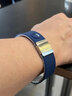 C·PRIME平衡能量黑科技篮球自律手环手链硅胶游泳健康礼物球迷款可调节 海军蓝灰-银扣宽版2CM（现货） 实拍图