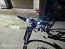凤凰（Phoenix）折叠山地自行车男女成人学生青少年单车双减震碟刹轻便变速折叠车 黑白辐条轮/显档变速/三套全轴承 30速豪华-26寸（身高160-185CM） 实拍图