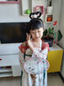 罗蒙儿童汉服春秋季女童唐装中国风女孩古装毕业演出服 敦煌橘 140 实拍图
