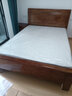 惠寻 京东自有品牌 床新中式全实木实木床1.5米单人床1.8米x2米双人床 床+乳胶棕垫+床头柜*2 1500mm*2000mm箱框结构 实拍图
