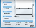 得力高端系列支架式一键翻转白板180*90cmH型架可移动白板双面磁性家用教学办公会议黑板白板 实拍图