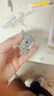 可爱途拉线咬牙鲨鱼钥匙扣 拉绳鲨鱼挂件大鱼吃小鱼挂饰网红儿童玩具 拉线咬牙鲨鱼【2个】粉色+黑色 实拍图