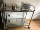 会汕304加厚不锈钢餐车摆摊小推车收餐送餐车酒店快餐收碗餐厅酒水车 201二层中号 85cm*45cm*90cm 实拍图