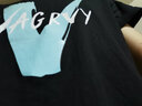 啄木鸟纯棉短袖t恤男夏季白色大码男士打底衫潮流圆领上衣服半袖男装 黑色 M 实拍图