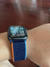 倾晨【销量5千+】适用苹果手表表带apple watch s11表带回环编织尼龙iwatch s10/9/8/7/6/5/4/se3表带 深海军蓝 44/45/46/49mm表盘通用 实拍图