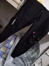 边七 港味文艺男大码工装裤潮牌束脚裤韩版秋冬款男裤子哈伦宽松学生 602黑色 L建议115-130斤 实拍图