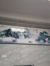 瑞尚（RUISHANG） 新中式客厅装饰画大气山水画横版沙发背景墙画挂画轻奢晶瓷壁画 流水生财 240*80/烤瓷镶钻/适合3.5沙发 实拍图