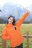 拓路者朱雀冲锋衣女三合一户外登山服外套防风防水抓绒保暖爬山旅游女款 日光橙 抓绒两件套 M 实拍图