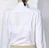DEGRE ZERO零度衬衫女士修身免烫白衬衣面试商务长袖通勤职业女装正装工作服 白色 【进口匹马棉，体感免烫】 L （体重105-120） 实拍图