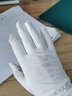 雪伦姿 防晒手套女冰丝防紫外线夏季遮阳薄款户外驾车网眼触屏露指手套 B经典款-纯净白 实拍图