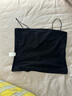 黑色小吊带背心女内搭防走光新款外穿法式美背一字肩打底性感上衣 黑色单肩带(无胸垫) XL 【106-120斤】 实拍图