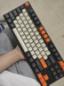 RK 987无线蓝牙机械键盘三模四轴可选87/104键樱桃轴PBT侧刻大碳王自如MAC平板游戏 黑橙三模(白光)-黑轴-87键 官方标配 实拍图