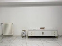 宜造（YIZAO） 宜造 电视柜现代简约小户型家用客厅轻奢地柜茶几组合卧室电视机边柜子 两门四抽暖白色+大理石纹色台面+金色钢架160cm 实拍图