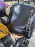 老人头牛皮潮流双肩包女港风学生女士多功能包包轻奢实用轻奢生日礼物 实拍图