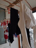 艾舞戈儿童舞蹈服女童夏季练功服宝宝芭蕾舞连体服中国舞服考级跳舞衣 黑色-长袖 140 身高120-130cm体重48-58斤 实拍图