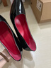 旻胜红底高跟鞋女2025新品性感百搭尖头细跟高跟单鞋秋冬情趣纯欲7cm 黑色漆皮红底高跟鞋7cm36码 实拍图