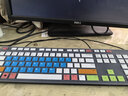 天翅键盘膜适合Dell戴尔一体机KB216 P T台式键盘保护膜键盘套全覆盖凹凸防尘防水保护膜 五彩蓝 戴尔KB216 实拍图