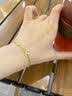 中国黄金（CHINA GOLD）四叶草黄金手链女款2026新款足金转运珠双11礼物情人节礼物送女友 四叶草手链 约2.25g 情人节礼盒 实拍图
