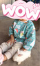 呵护故事儿童罩衣两件装纯棉宝宝吃饭围兜0-8岁幼儿园婴儿反穿衣小孩长袖 女孩款两件装【小树+狐狸 】 17码(3-5岁衣长约49cm) 实拍图