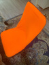 法兰格慕拼色弧形椅子套罩全包弹力加厚半圆形北欧家用餐桌椅子套通用现代 橘色拼藏青 1个装椅套 实拍图