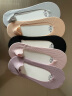 俞兆林5双装袜子女船袜冰丝隐形袜无痕超薄夏天浅口硅胶防脱滑纯色棉短 晒单实拍图