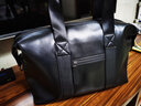 T-Land真皮短途旅行包男手提轻便大容量健身包头层牛皮商务出差男行李袋潮 260小号 实拍图
